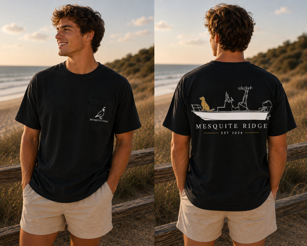 Ranch Roots. Coastal Living. Unisex Skiff Tee.