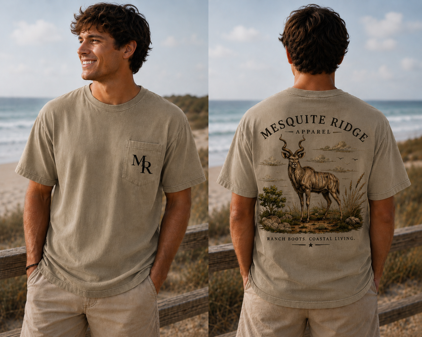 Ranch Roots. Coastal Living. Kudu Unisex Tee
