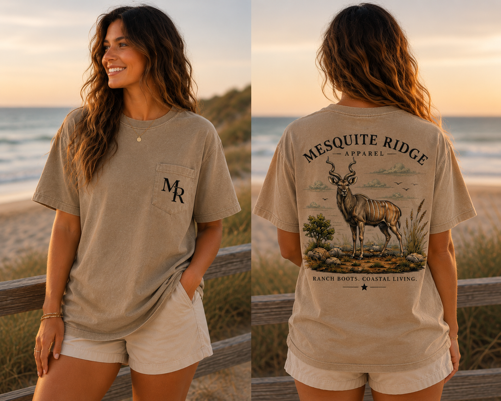 Ranch Roots. Coastal Living. Kudu Unisex Tee