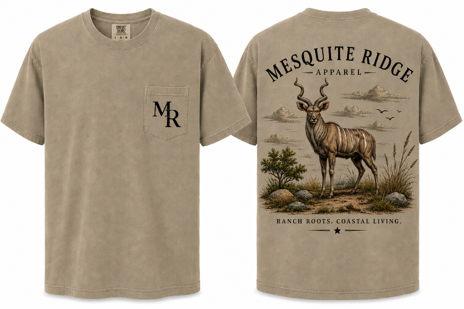 Ranch Roots. Coastal Living. Kudu Unisex Tee